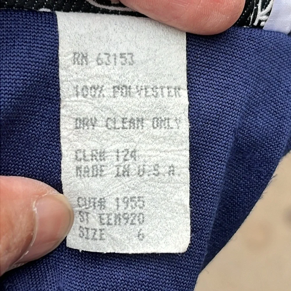 CDC Caren Desiree Co Maxi Dress Women 6 Blue‎ Excellent Vintage Crushed Velvet